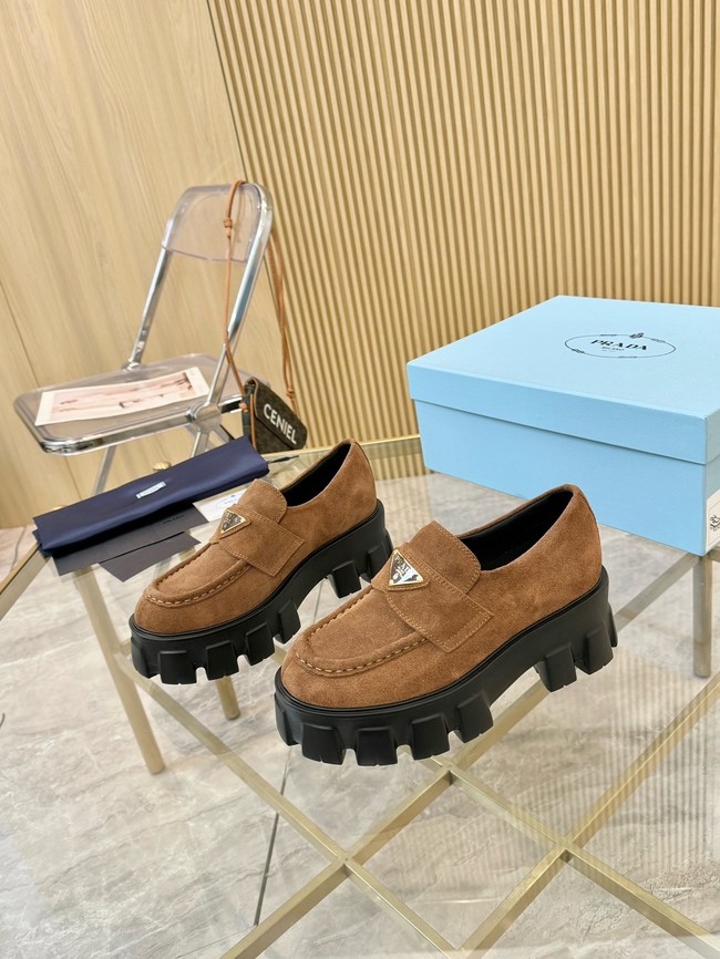 Prada suede loafers 55707-1