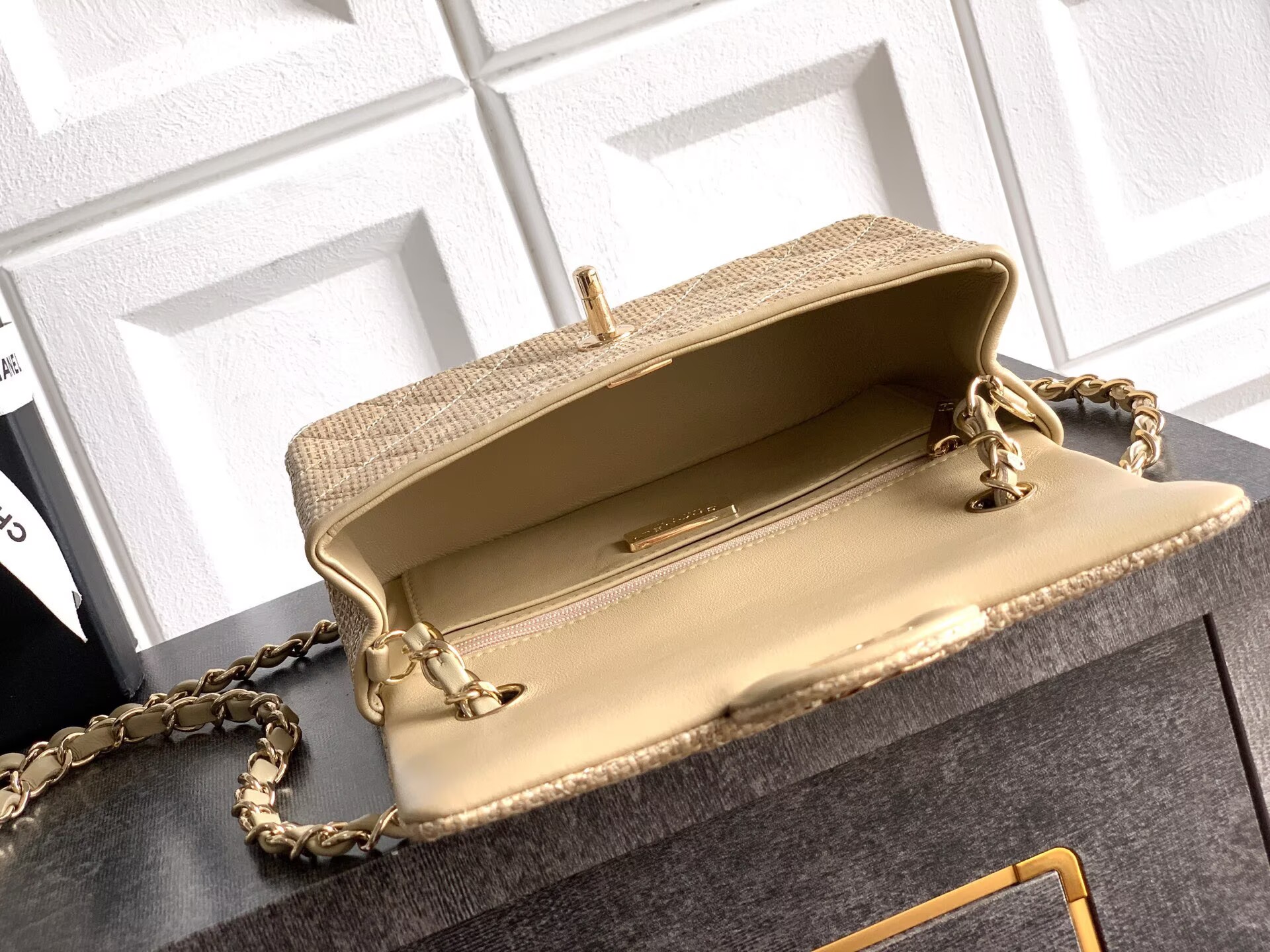 CHANEL 26C CF Mini Flap Bag AS5989 Khaki