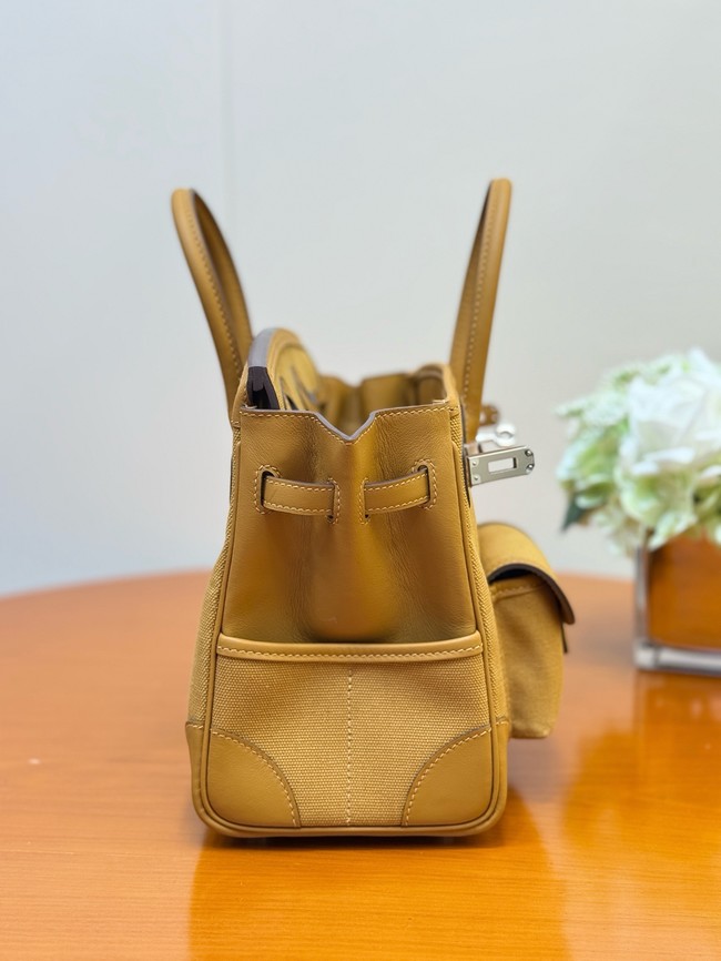 Hermes Birkin Toile & Cuir H6987-5