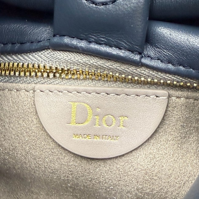 Small Dior Bow Bag Lambskin M0715O dark blue