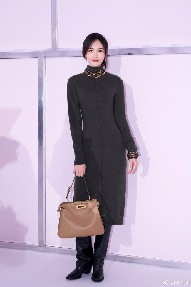 FENDI Way Medium Cowhide Bag 8BN367 brown