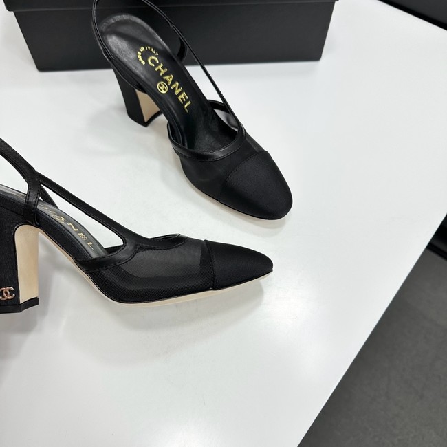 Chanel Slingbacks Mesh & Grosgrain 66937-1