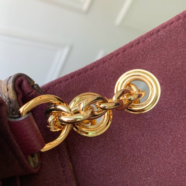 Louis Vuitton Monogram Canvas Original Leather M27066 Purple red