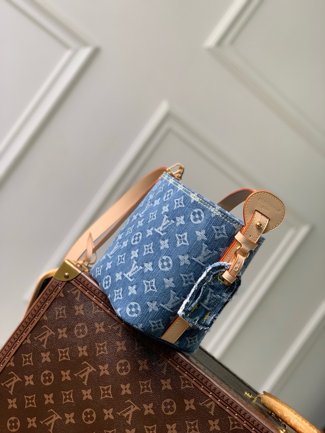 Louis Vuitton NEW All In BB M28107 Blue Denim
