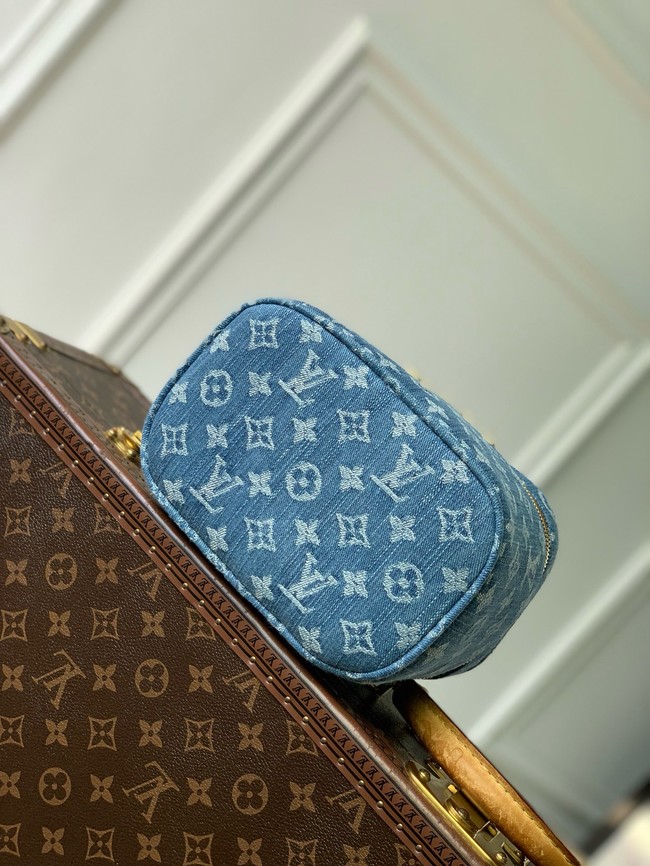 Louis Vuitton NEW Nice Mini M27946 Blue Denim