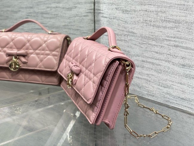 My Dior Mini Bag Cannage Lambskin S0984PU pink