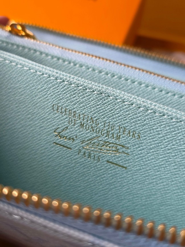 Louis Vuitton Zippy Wallet M27685 Bleu Courrier