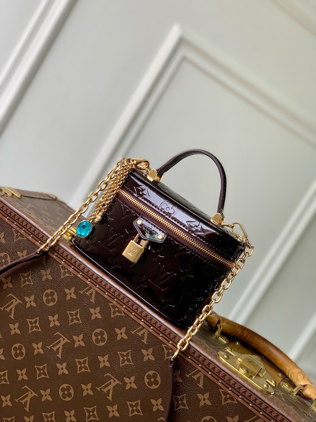 Louis Vuitton Monogram Vernis M28334 dark brown