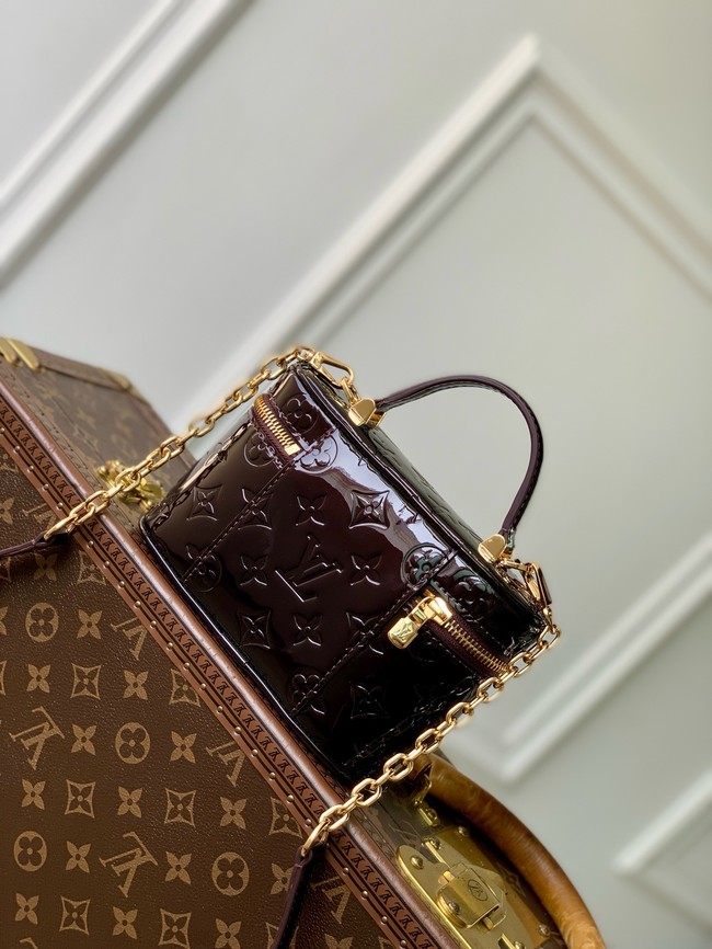 Louis Vuitton Monogram Vernis M28334 dark brown