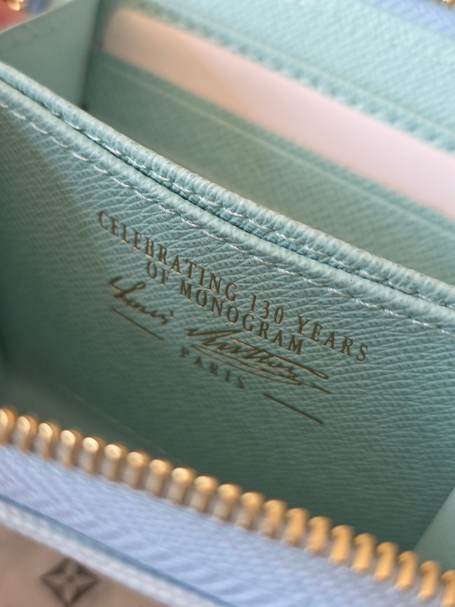 Louis Vuitton Zippy Coin Purse M27721 Bleu Courrier