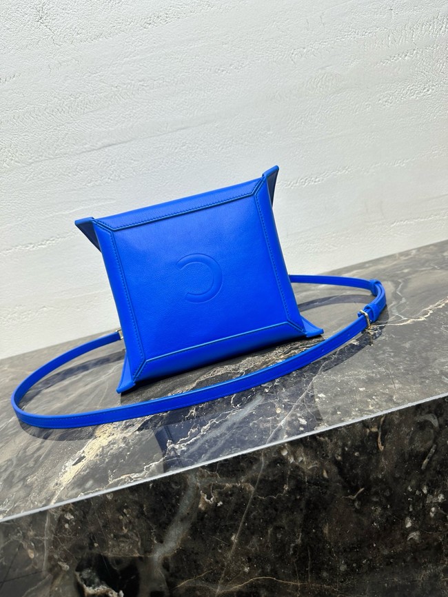 Celine SMALL CUBE BAG NATURAL Calfskin 124182 electric blue