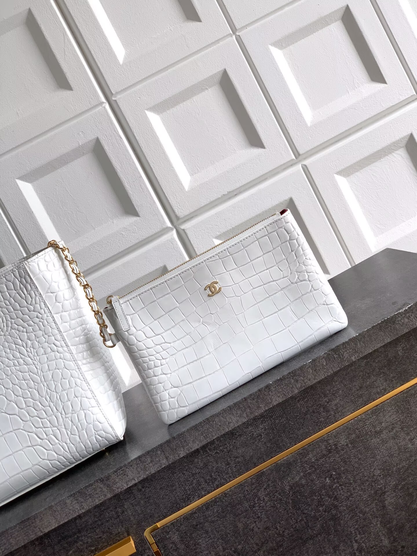 Chanel 2026SS Original Crocodile Leather A31021 White