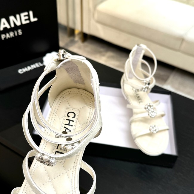 Chanel Sandals Laminated Lambskin 66964-2
