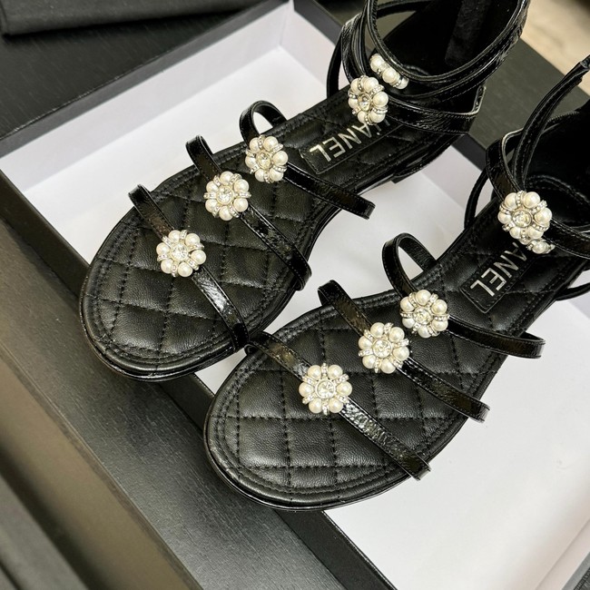 Chanel Sandals Laminated Lambskin 66964-4