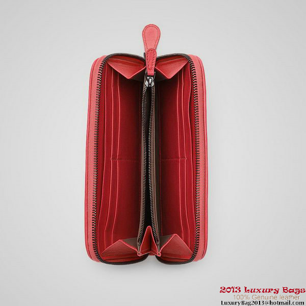 Bottega Veneta 114076 V001N 7501 Intrecciato Nappa Zip Around Wallet Fire Bottega Veneta 114076 V001N 7501 Intrecciato Nappa Zip Around Wallet Fire