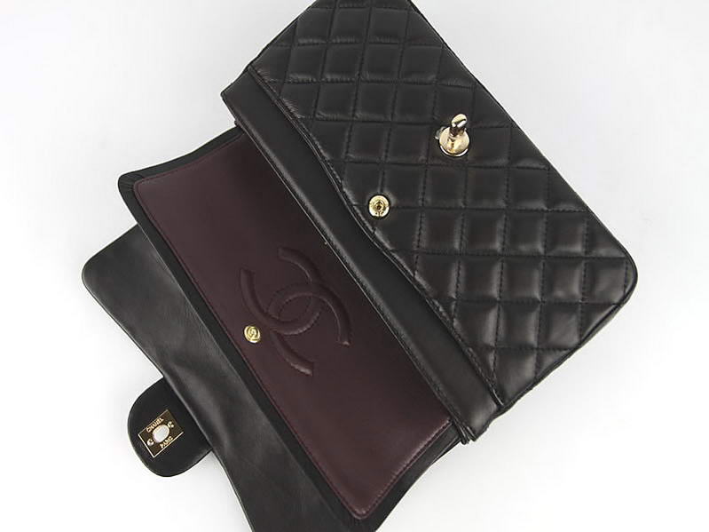 Chanel 2.55 Series Original Leather Flap Bag A01112 Black Golden Chanel 2.55 Series Original Leather Flap Bag A01112 Black Golden
