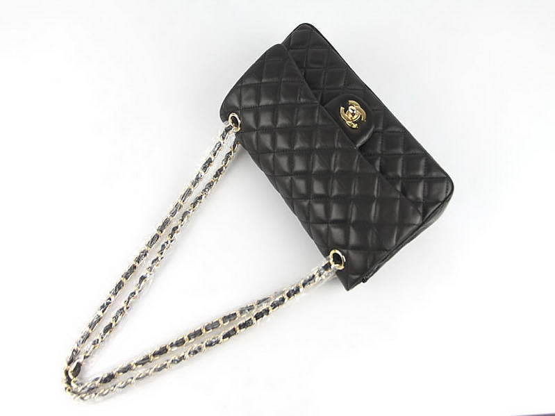 Chanel 2.55 Series Original Leather Flap Bag A01112 Black Golden Chanel 2.55 Series Original Leather Flap Bag A01112 Black Golden