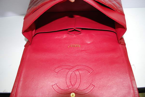 Chanel Maxi Double Flaps Bag A36098 Red Original Patent Leather Gold Chanel Maxi Double Flaps Bag A36098 Red Original Patent Leather Gold