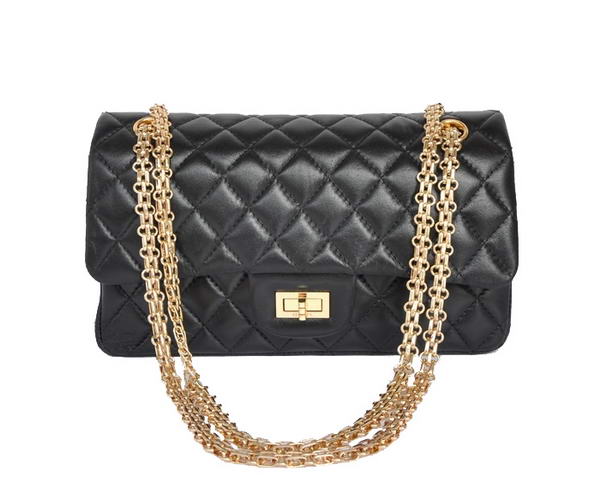 buy cheap Chanel 2.55 Series 1122 Classic Black Sheepskin Flap Bag Gold Hardware buy cheap Chanel 2.55 Series 1122 Classic Black Sheepskin Flap Bag Gold Hardware