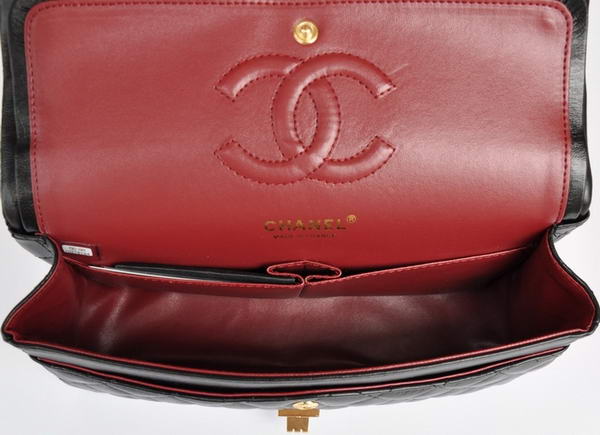 buy cheap Chanel 2.55 Series 1122 Classic Black Sheepskin Flap Bag Gold Hardware buy cheap Chanel 2.55 Series 1122 Classic Black Sheepskin Flap Bag Gold Hardware