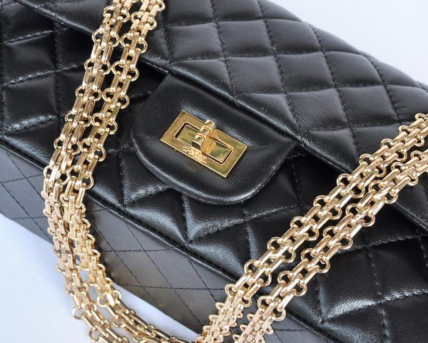 buy cheap Chanel 2.55 Series 1122 Classic Black Sheepskin Flap Bag Gold Hardware buy cheap Chanel 2.55 Series 1122 Classic Black Sheepskin Flap Bag Gold Hardware
