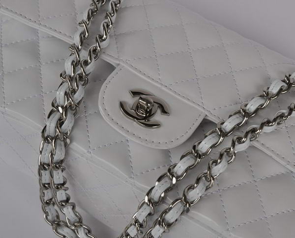 buy Cheap Chanel 2.55 Series White Patent Leather Flap Bag Silver Hardware buy Cheap Chanel 2.55 Series White Patent Leather Flap Bag Silver Hardware