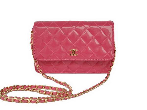 Top Quality Chanel A33814 Peach Patent Leather Flap Bag Gold Top Quality Chanel A33814 Peach Patent Leather Flap Bag Gold