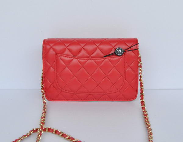 New Color Chanel A33814 Red Sheepskin Leather Flap Bag Gold New Color Chanel A33814 Red Sheepskin Leather Flap Bag Gold