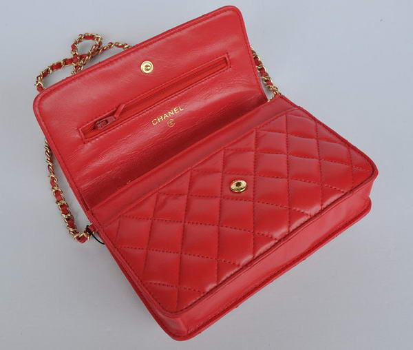 New Color Chanel A33814 Red Sheepskin Leather Flap Bag Gold New Color Chanel A33814 Red Sheepskin Leather Flap Bag Gold
