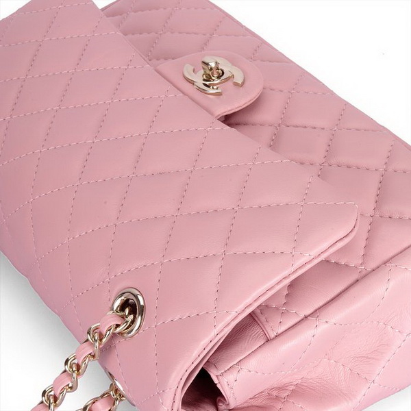 Chanel 2.55 Classic Series Flap Bag Pink Leather 1112 Chanel 2.55 Classic Series Flap Bag Pink Leather 1112