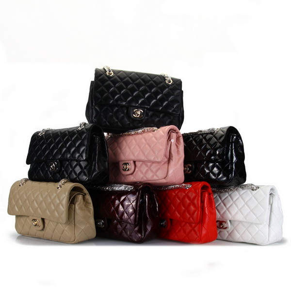 Chanel 2.55 Classic Series Flap Bag Pink Leather 1112 Chanel 2.55 Classic Series Flap Bag Pink Leather 1112