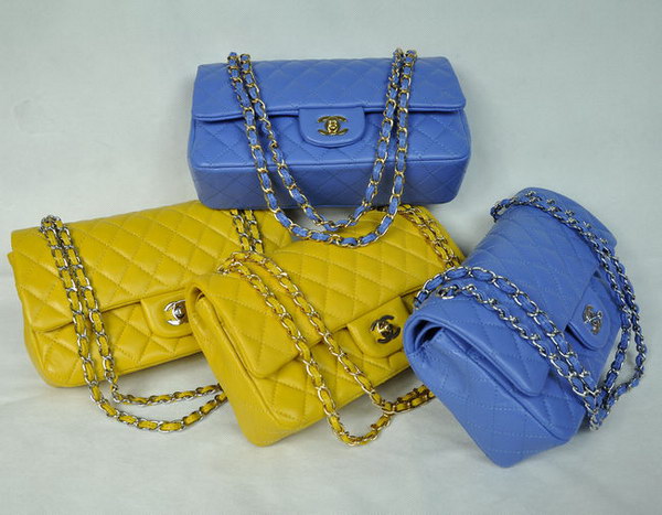 Chanel 2.55 Quilted Flap Bag 1112 Blue with Silver Hardware Chanel 2.55 Quilted Flap Bag 1112 Blue with Silver Hardware