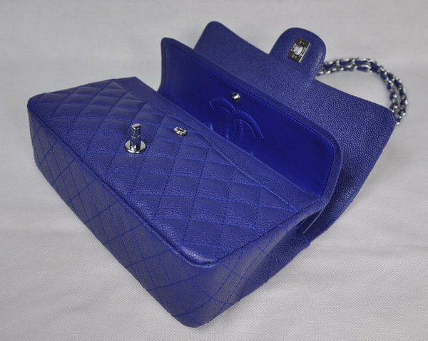 Chanel 2.55 Quilted Flap Bag 1112 Blue with Silver Hardware Chanel 2.55 Quilted Flap Bag 1112 Blue with Silver Hardware