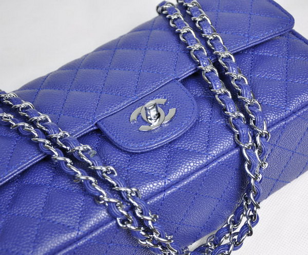 Chanel 2.55 Quilted Flap Bag 1112 Blue with Silver Hardware Chanel 2.55 Quilted Flap Bag 1112 Blue with Silver Hardware