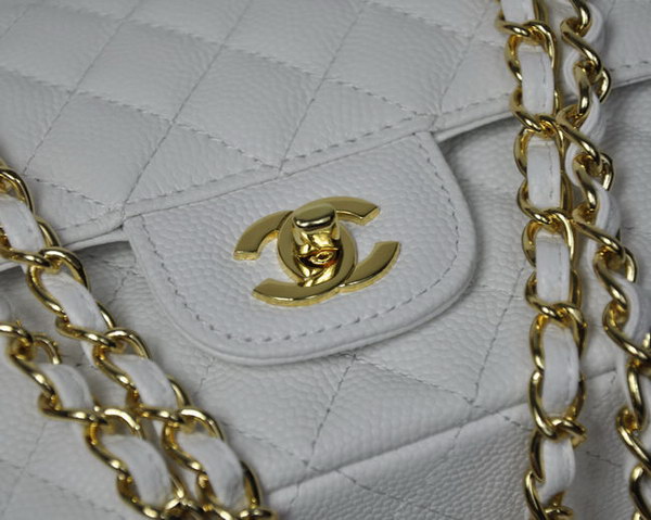 Chanel 2.55 Quilted Flap Bag 1112 White with Gold Hardware Chanel 2.55 Quilted Flap Bag 1112 White with Gold Hardware