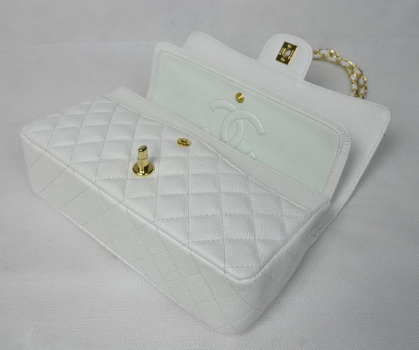 Chanel 2.55 Quilted Flap Bag 1112 White with Gold Hardware Chanel 2.55 Quilted Flap Bag 1112 White with Gold Hardware