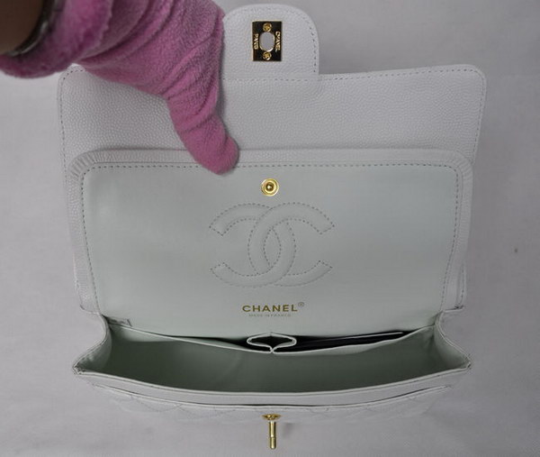 Chanel 2.55 Quilted Flap Bag 1112 White with Gold Hardware Chanel 2.55 Quilted Flap Bag 1112 White with Gold Hardware