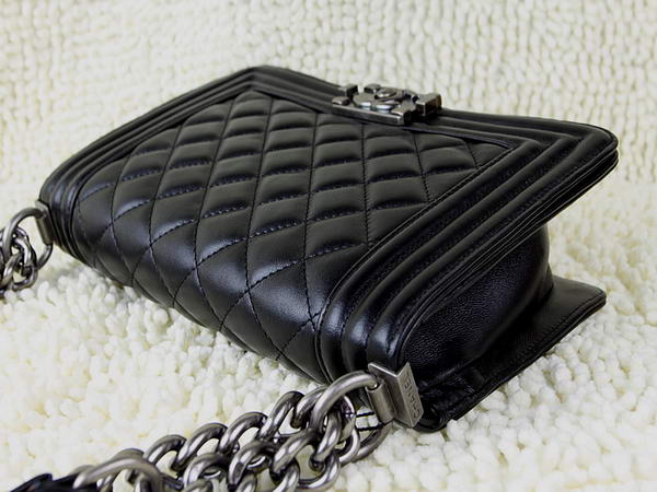 Hot Style Chanel A67025 Le Boy Flap Shoulder Bag In Black Sheepskin Leather Hot Style Chanel A67025 Le Boy Flap Shoulder Bag In Black Sheepskin Leather