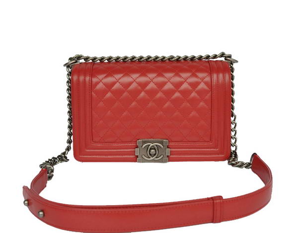 Chanel Le Boy Flap Shoulder Bag A67086 Red Chanel Le Boy Flap Shoulder Bag A67086 Red