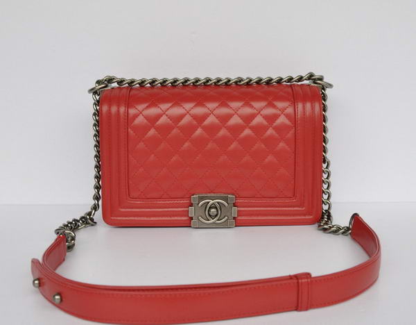 Chanel Le Boy Flap Shoulder Bag A67086 Red Chanel Le Boy Flap Shoulder Bag A67086 Red
