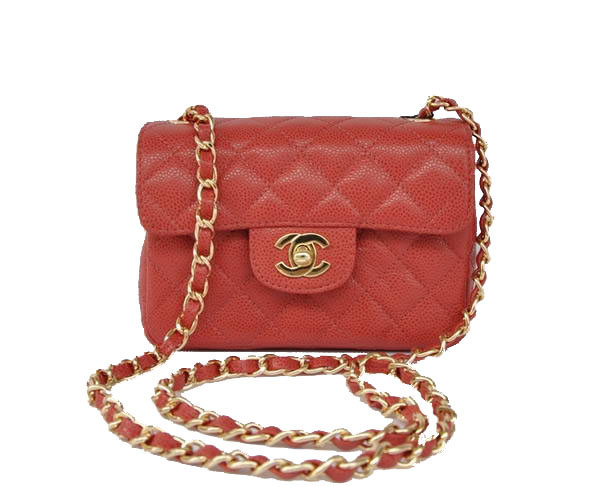 Cheap Chanel Classic mini Flap Bag 1115 Red Leather Golden Hardware Cheap Chanel Classic mini Flap Bag 1115 Red Leather Golden Hardware