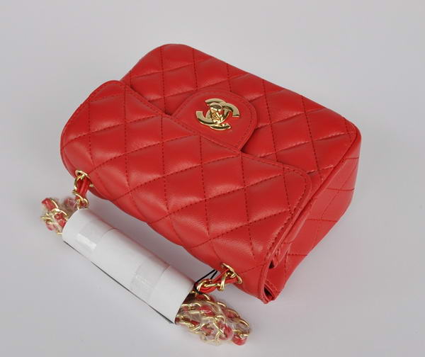 Cheap Chanel Classic mini Flap Bag 1115 Red Sheepskin Golden Hardware Cheap Chanel Classic mini Flap Bag 1115 Red Sheepskin Golden Hardware