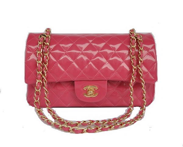 Cheap Chanel 2.55 Series Flap Bag 1112 Peach Patent Leather Golden Hardware Cheap Chanel 2.55 Series Flap Bag 1112 Peach Patent Leather Golden Hardware
