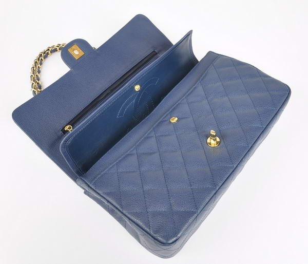 Cheap Chanel 2.55 Series Flap Bag 1113 Blue Leather Golden Hardware Cheap Chanel 2.55 Series Flap Bag 1113 Blue Leather Golden Hardware