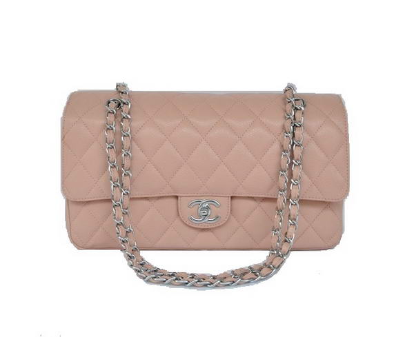 Cheap Chanel 2.55 Series Flap Bag 1113 Pink Leather Silver Hardware Cheap Chanel 2.55 Series Flap Bag 1113 Pink Leather Silver Hardware