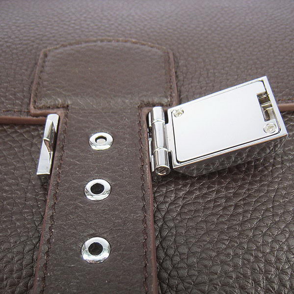 Hermes Sac Depeche 38cm Briefcase Clemence Brown Hermes Sac Depeche 38cm Briefcase Clemence Brown