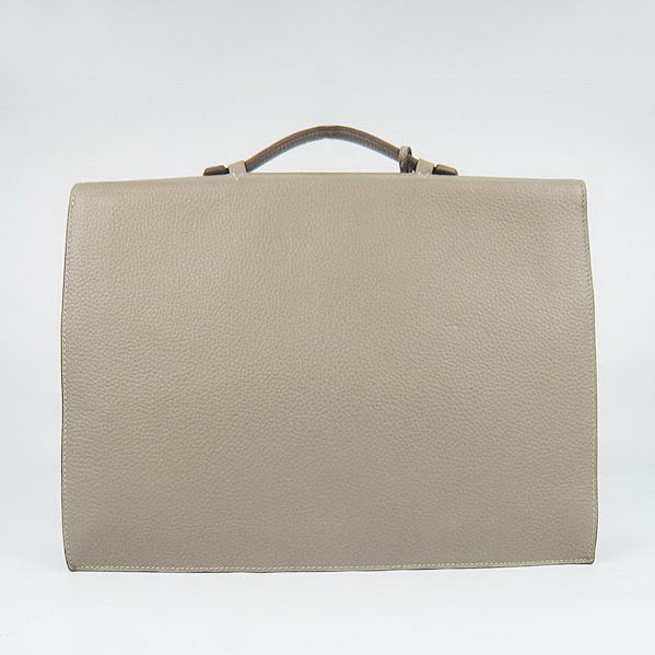 Hermes Sac Depeche 38cm Briefcase Clemence Grey Hermes Sac Depeche 38cm Briefcase Clemence Grey