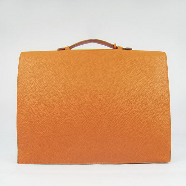 Hermes Sac Depeche 38cm Briefcase Clemence Orange Hermes Sac Depeche 38cm Briefcase Clemence Orange