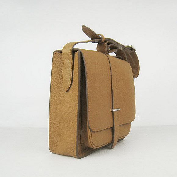 Hermes Light-Coffee Cow Leather Messenger Bags H2811 Hermes Light-Coffee Cow Leather Messenger Bags H2811