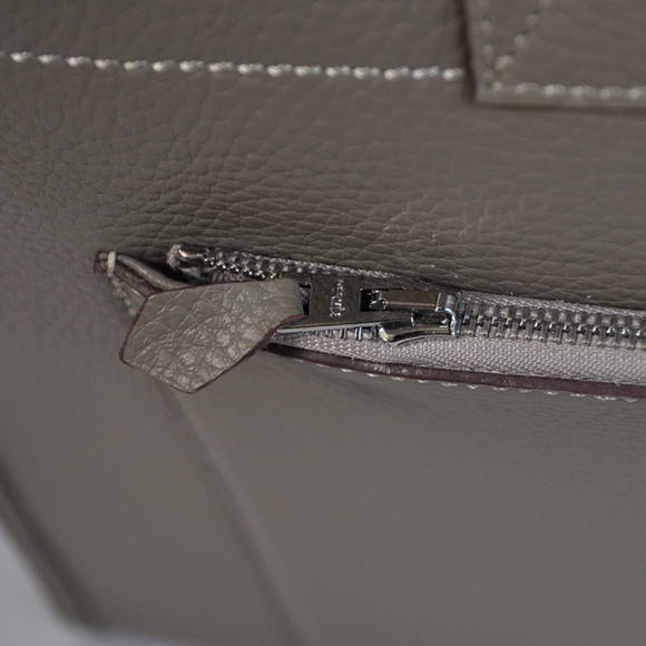 Hermes Briefcase 40CM Clemence Leather Bag Grey Hermes Briefcase 40CM Clemence Leather Bag Grey